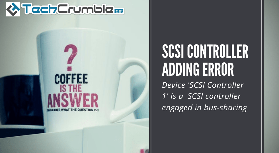 Device 'SCSI Controller 1' is a SCSI controller engaged in bussharing