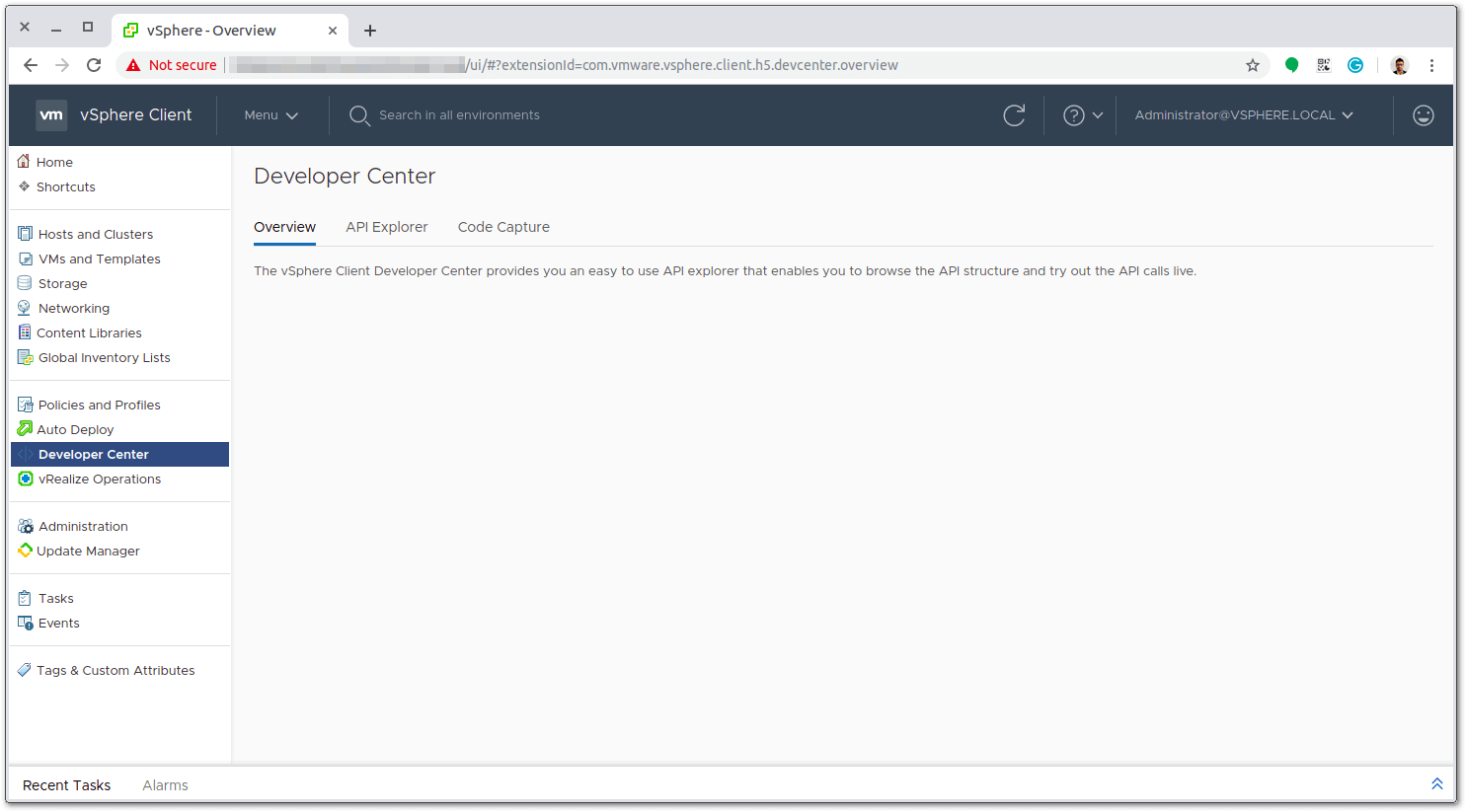 Developer Center Code Capture  over view