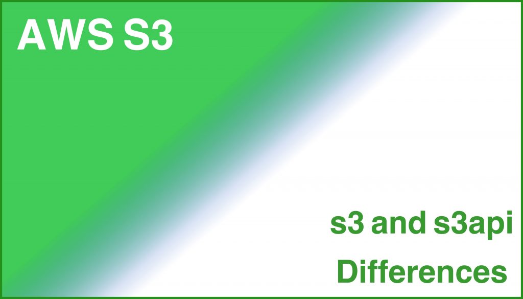 What is the differences between s3 and s3api commands Tech Dev Pillar