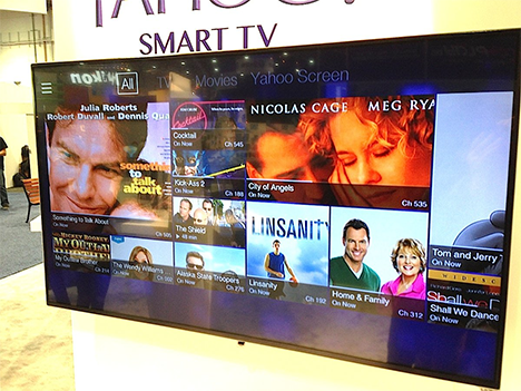 Yahoo working on a Smart TV app that will recommend TV... smartly ...
