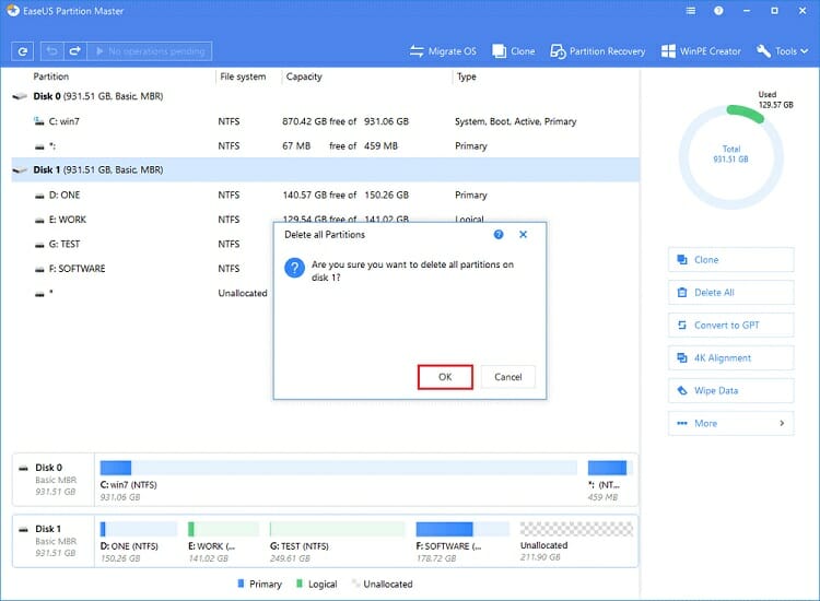 Clean Is Not Allowed in this disk Containing the Current Boot Techdim