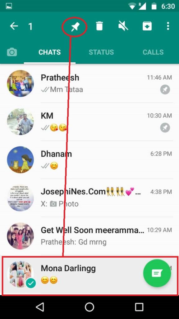 How to pin the chats in WhatsApp? TechDotMatrix