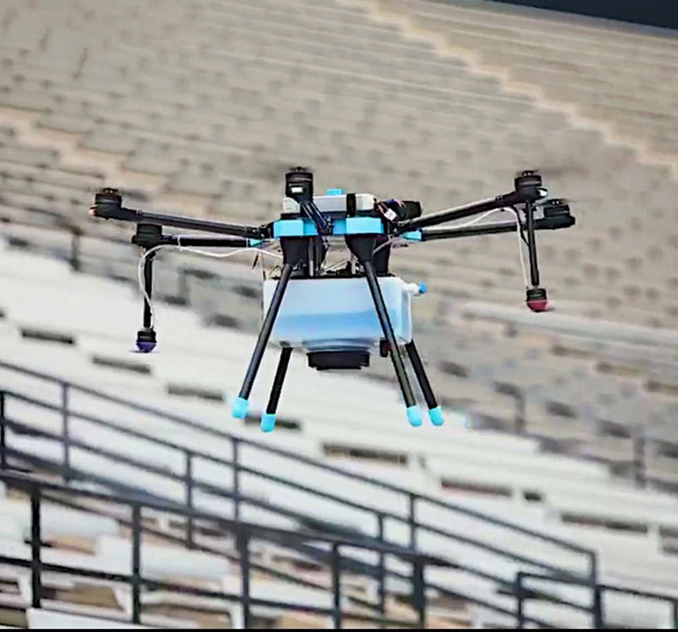 Lucid D1 Disinfecting Drone Will Spray MercedesBenz Stadium Before Large Events, Here's How