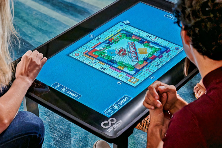 Infinity Game Table by Arcade1Up is a Giant Touchscreen Computer Loaded with Classic Board Games
