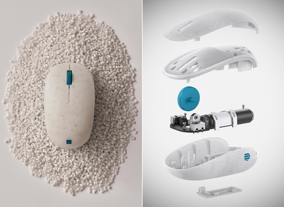 Microsoft Ocean Plastic Mouse is Made with 20 Recycled Materials