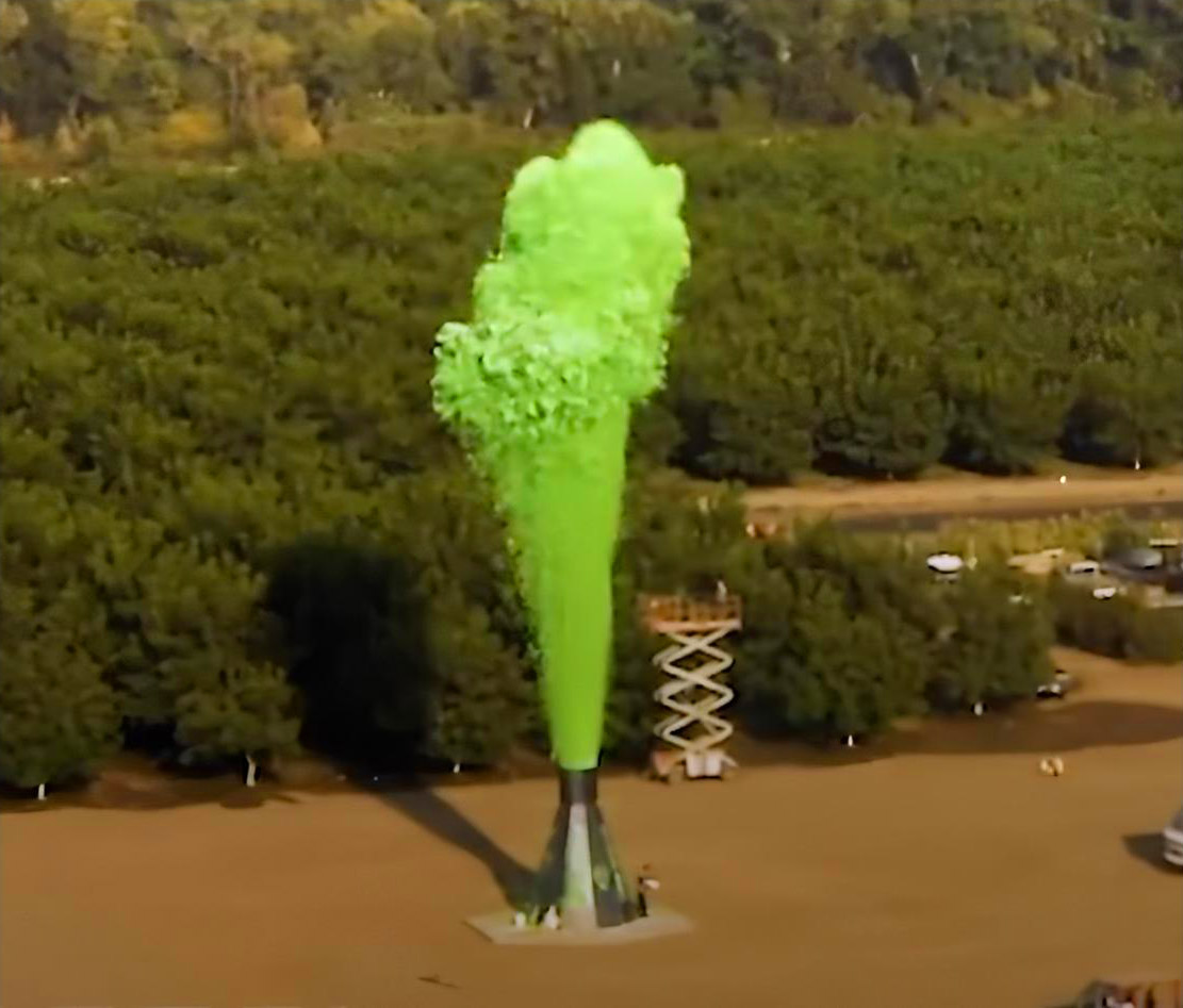 250Foot Elephant Toothpaste Volcano Made by Former NASA Engineer Mark