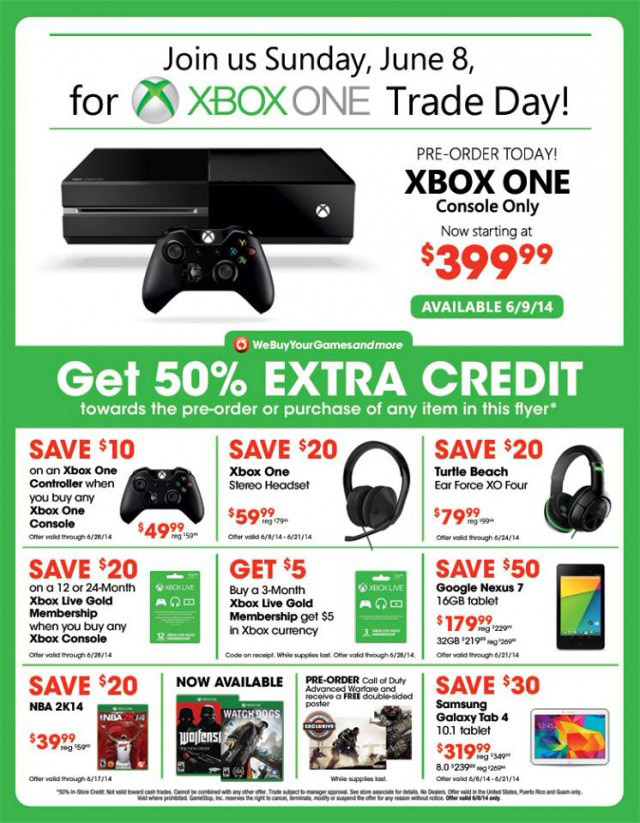 Today Is Xbox One Day At Gamestop TechFaster