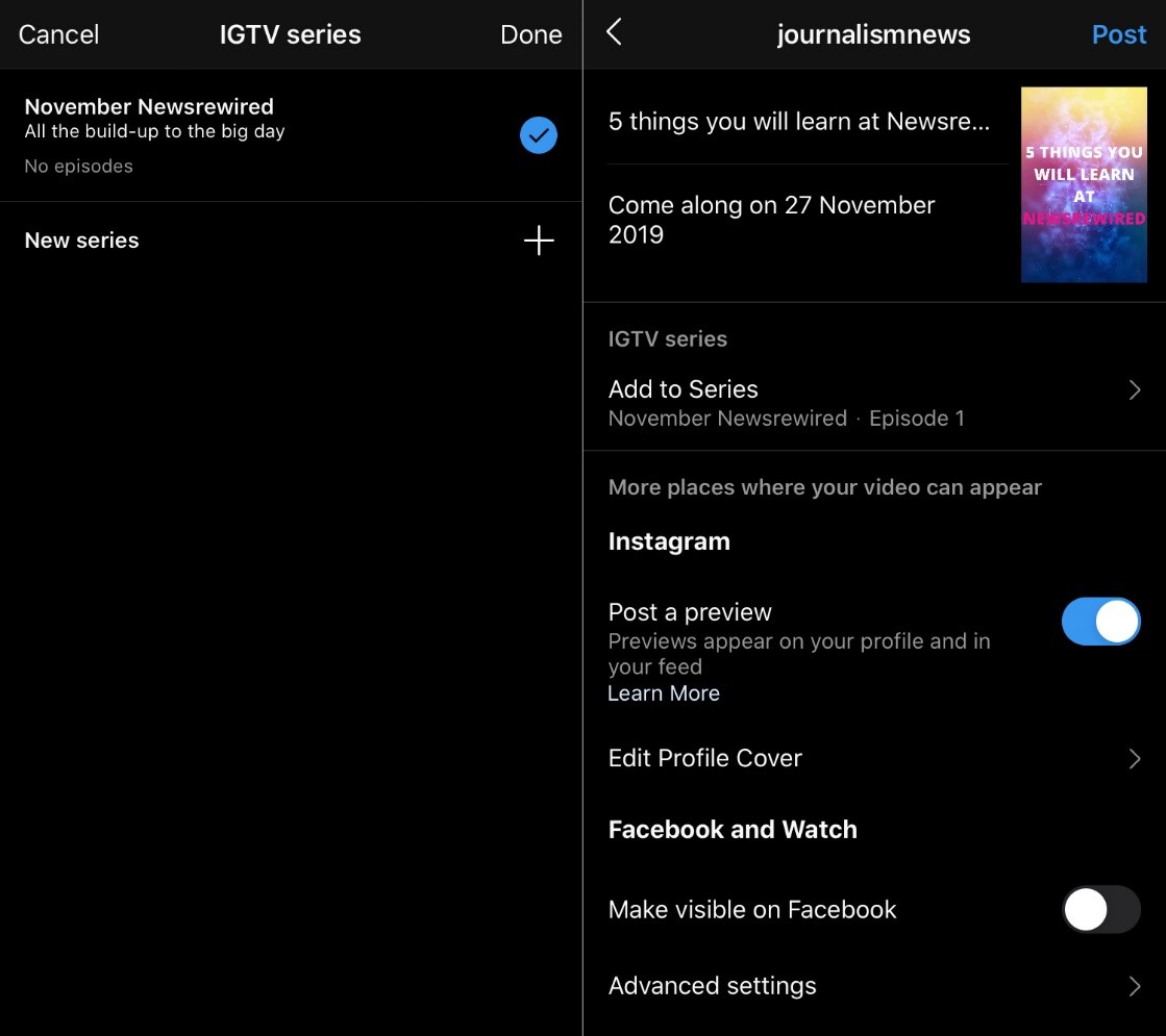 Cara Menambahkan Video IGTV Menjadi Serial di Instagram TechForID