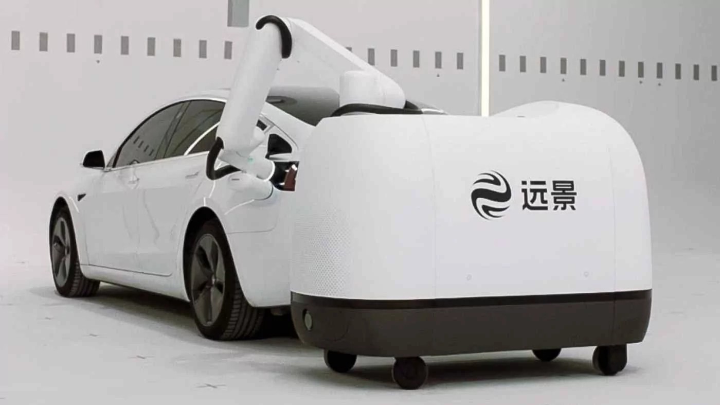 China builds mobile robots for charging electric cars TechforBrains