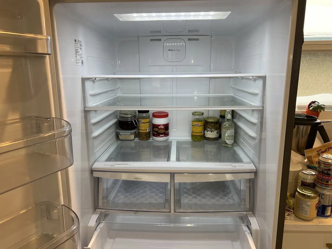 Inhome review LG LDNS22220S fridge with bottom freezer