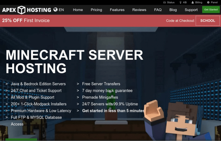 Best Minecraft Hosting Apex Minecraft Host