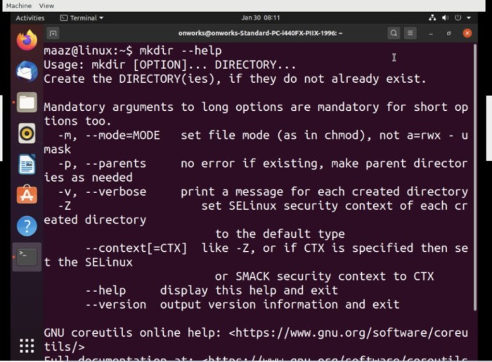 Create linux folders directories step path clicking button last directory Create linux folders directories step path clicking button last directory
