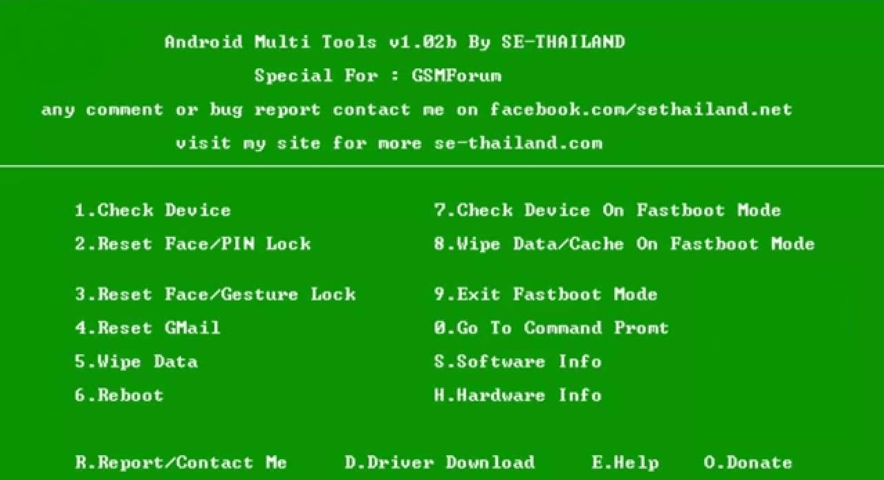 Install Android multi tools Know how to unlock Mobile pattern.