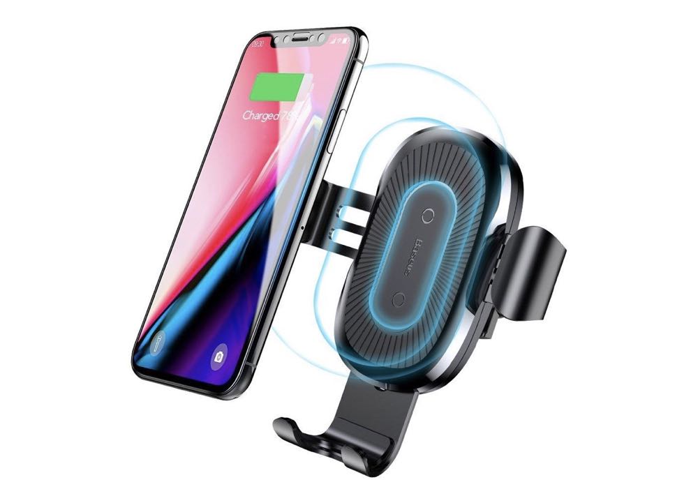 Baseus 10W Qi Wireless Car Charger Phone Holder review holds your device safely and charges