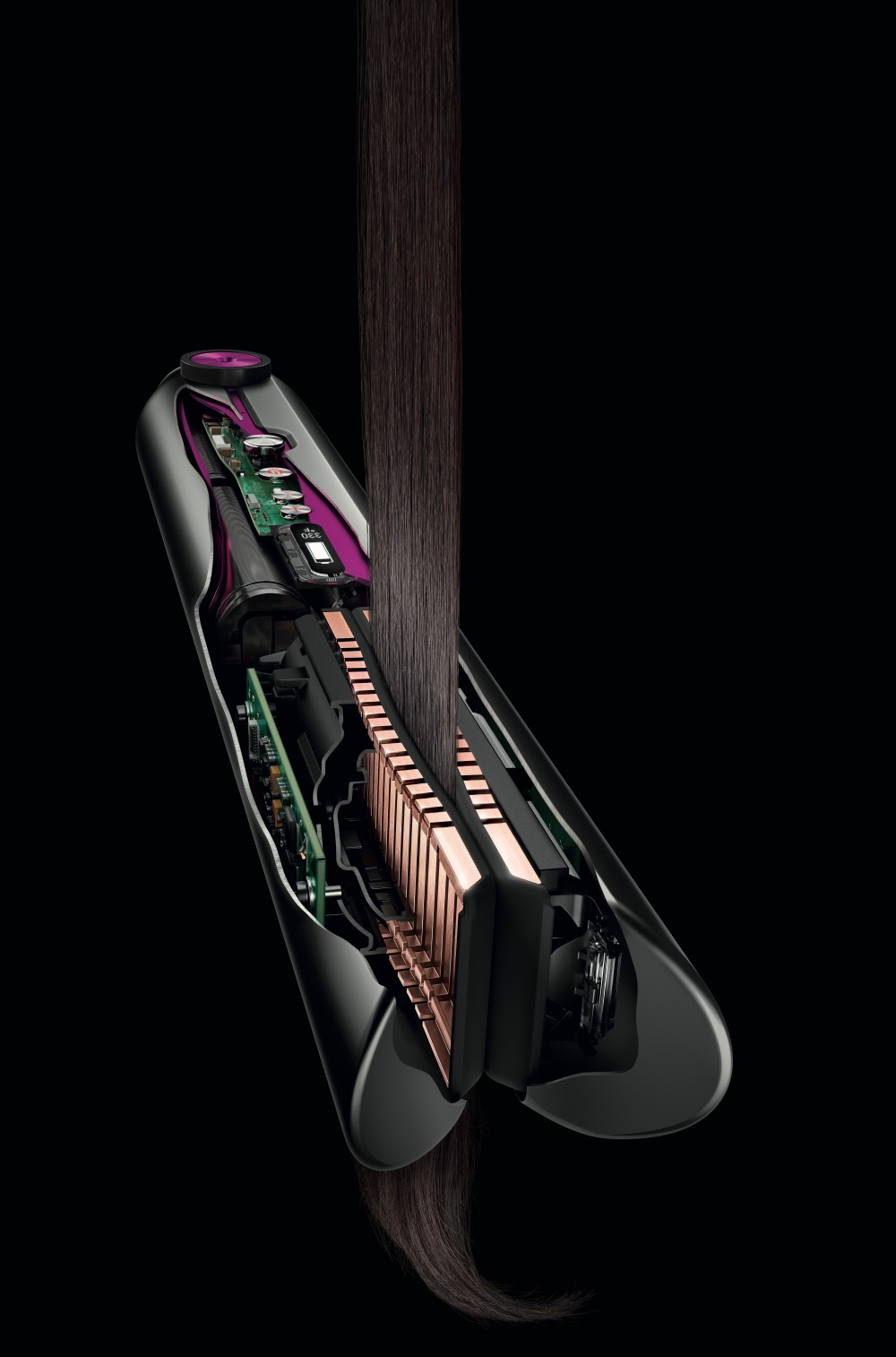 Dyson unveils the Corrale a hair straightener with flexible plates