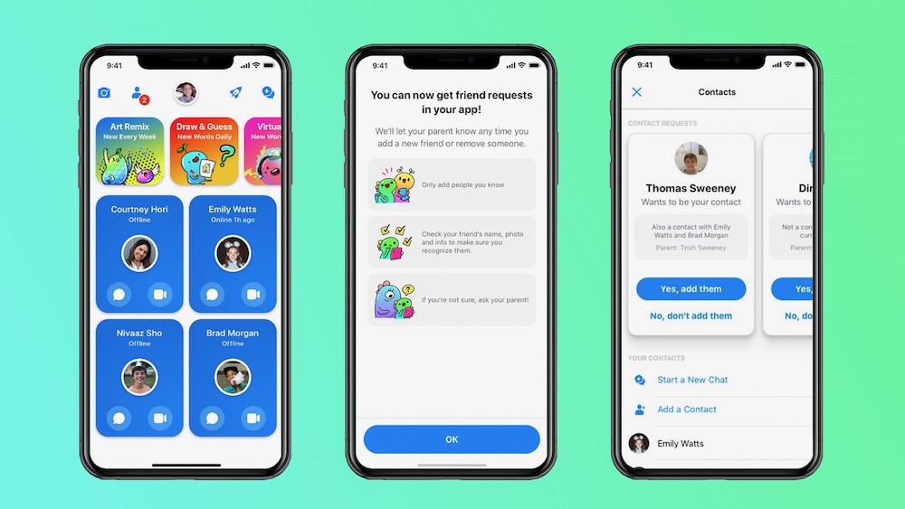 Facebook launches Messenger Kids for safe and fun video chats and