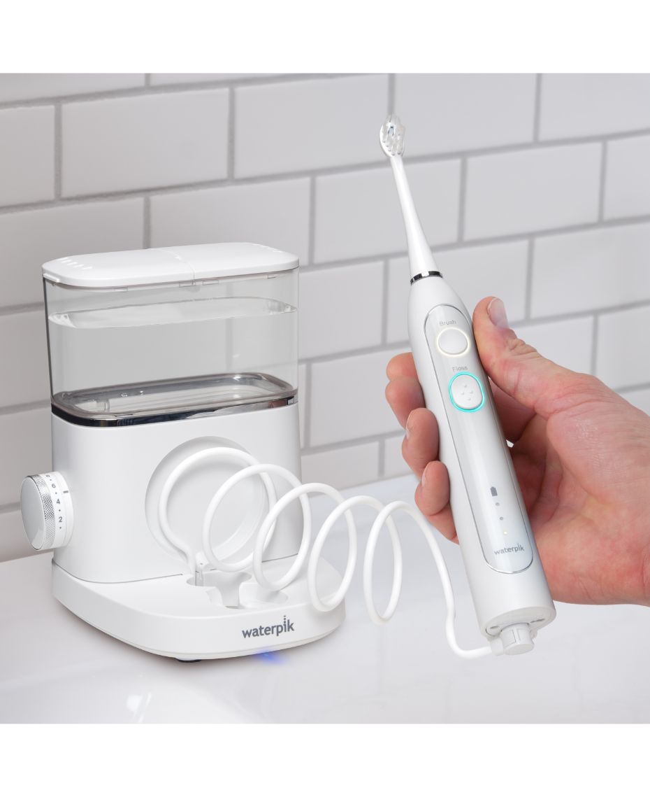 Waterpik Sonic Fusion is the world's first water flossing toothbrush