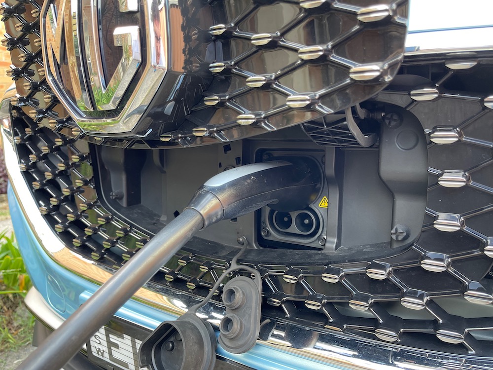 We get behind the wheel of the MG ZS electric SUV driving into the