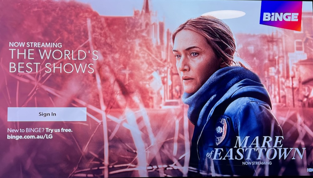 Binge app is now available on LG TVs and they snuck in the Kayo