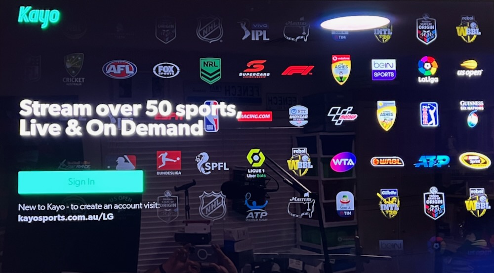 Binge app is now available on LG TVs and they snuck in the Kayo