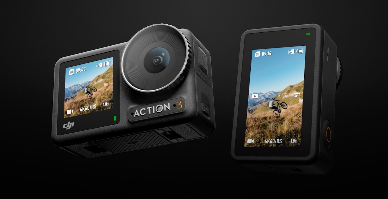 DJI Osmo Action 3 cam can go anywhere and shoot in landscape or