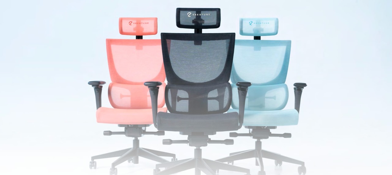 Work in comfort with the ErgoTune V3 Supreme chair that calibrates to