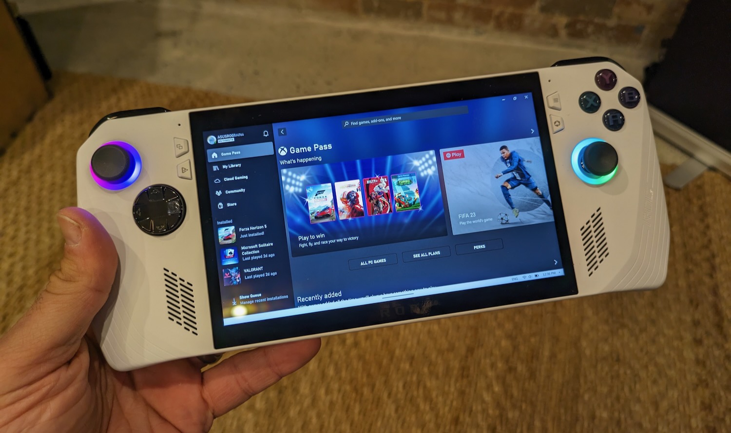 ASUS unveils the ROG Ally powerful handheld gaming system running