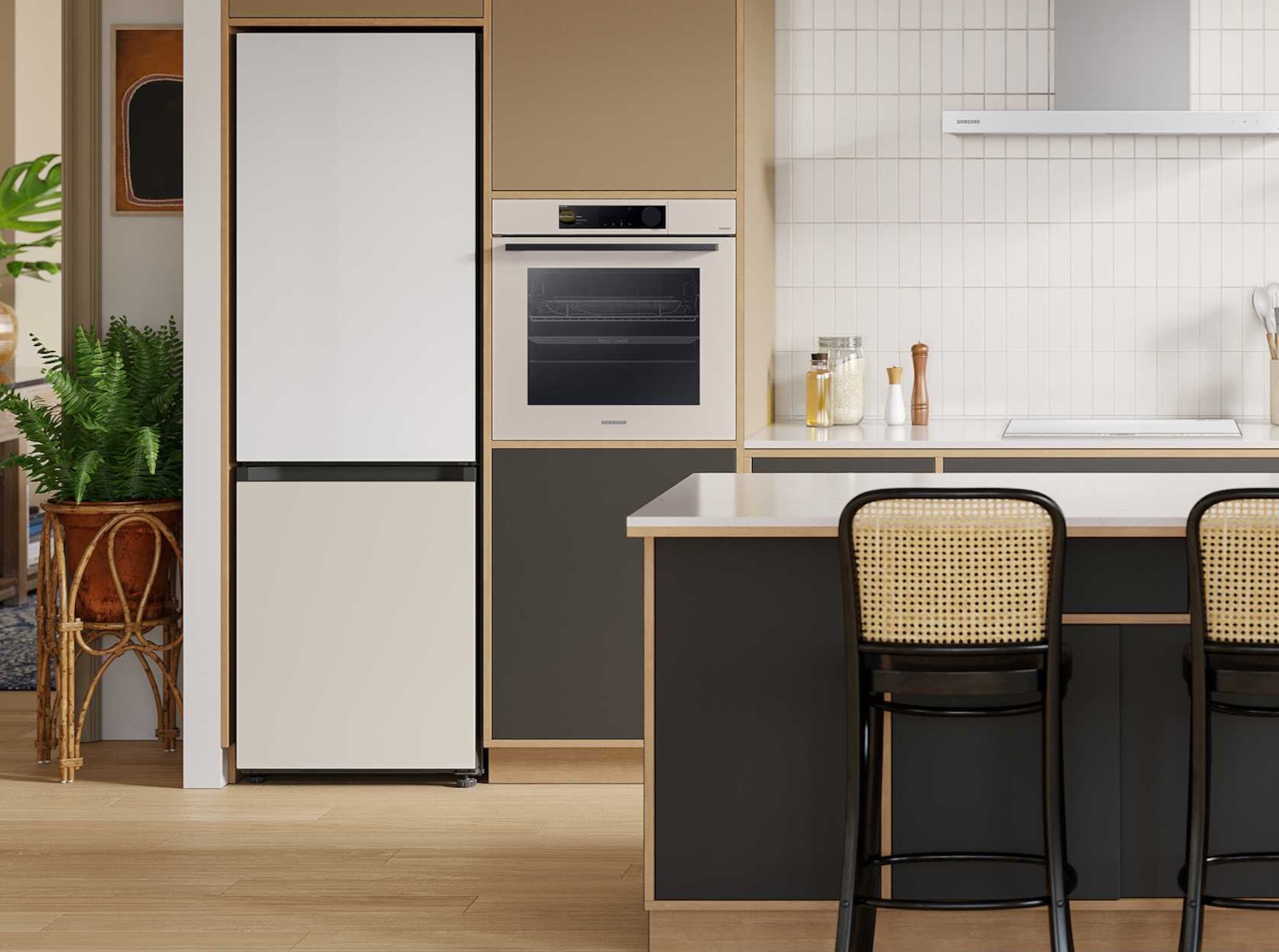 Samsung expands its Bespoke appliances into builtin connected cooking