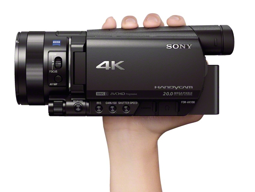 Sony releases new smaller FDRAX100E Handycam that shoots 4K