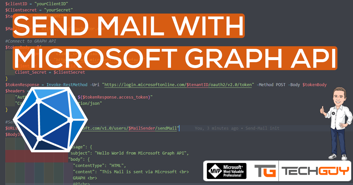 Send Mail with PowerShell and Microsoft Graph API TechGuy