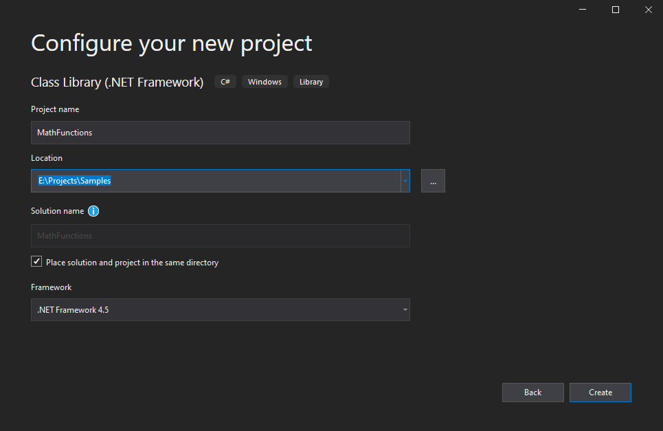 Creating and Using Class Library (DLL) in C Using Visual Studio