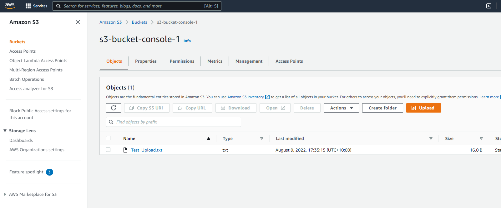 Create an AWS S3 Bucket, Upload, Download and Delete File Using AWS Console