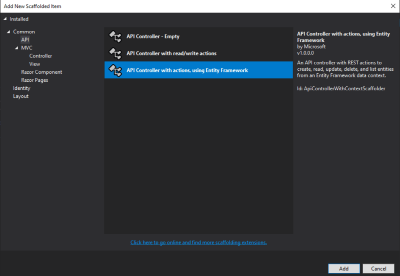 Build Core Web API with CRUD Operations Using