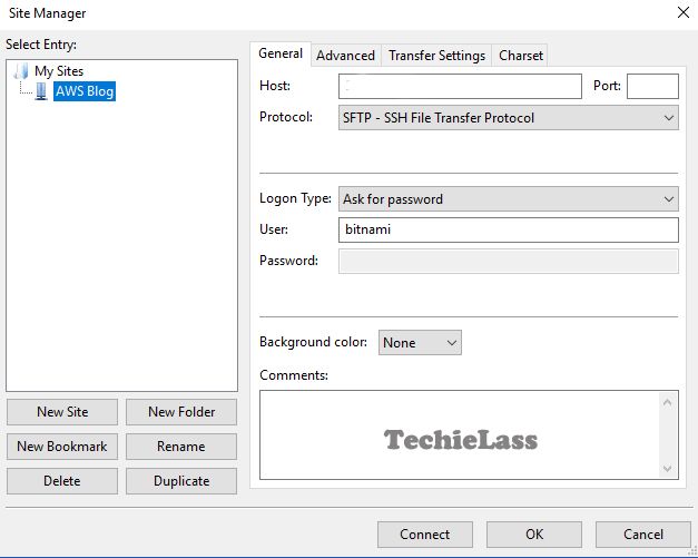 Connecting to WordPress Bitnami SaaS Instance on AWS with FileZilla