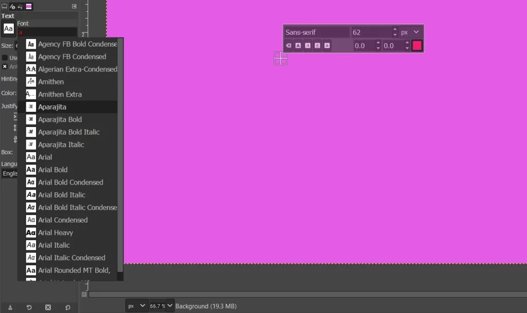 List Of Fonts In GIMP & How To Add More Techies Diary