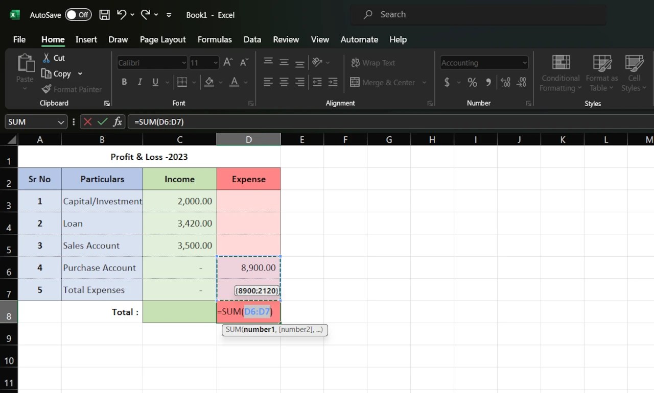 Excel AutoSum Shortcut A Quick And Easy Way To Sum Data Techies Diary