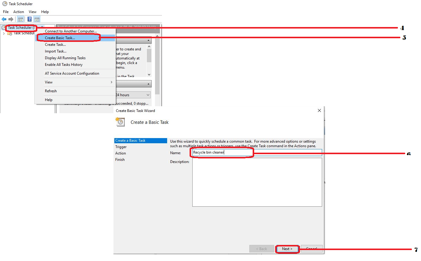 How To Auto Delete The Recycle Bin Files On Windows 10 Using Task www