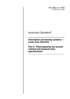 AS 4802.4-1992 – Most Currently Technical Standards