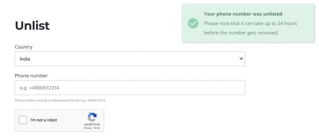 How to Unlist, Remove or Hide Your Phone Number and Details From