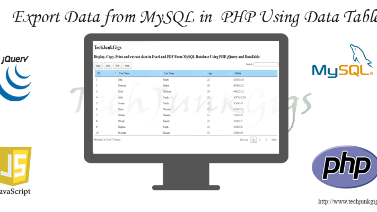 How To Export Data From A Table In Mysql