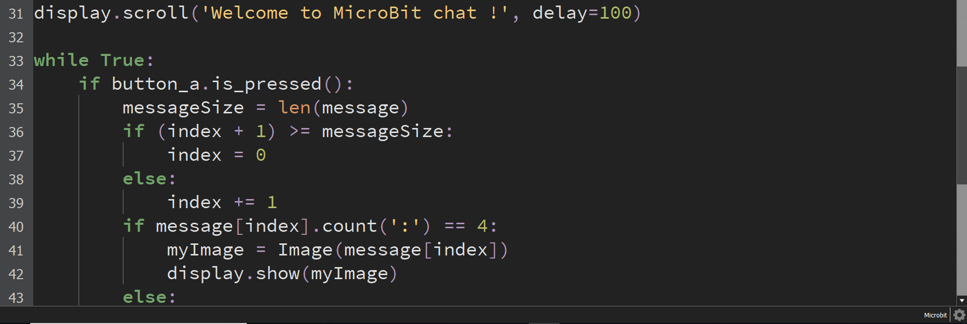 PYTHON Coding + electronics camp with Python and MicroBit ChatBot (12