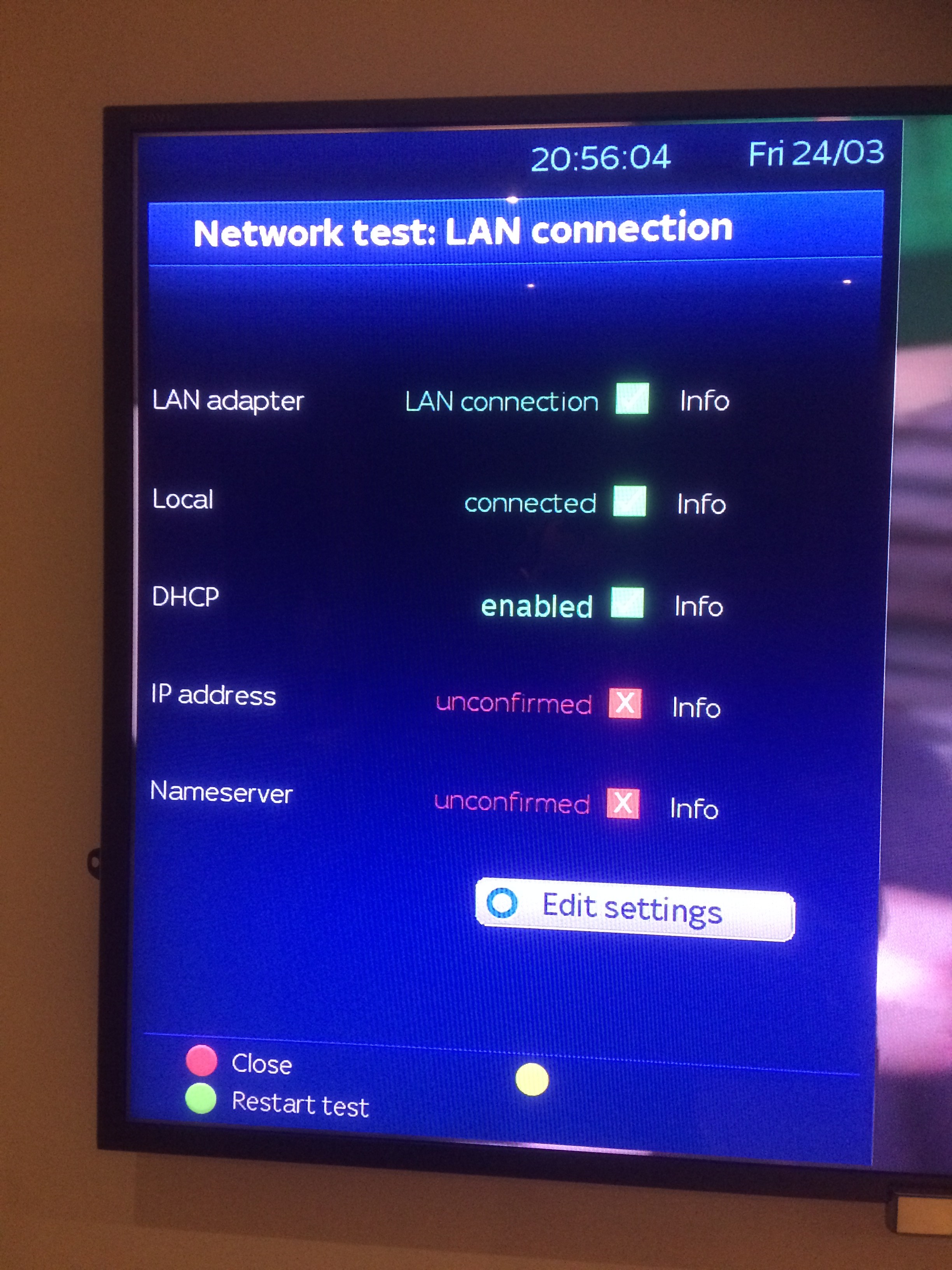 ZGEMMA H2S Network Test Techkings