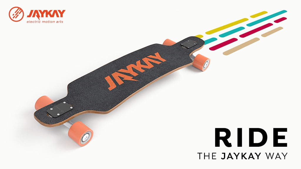 JayKay The Electric Skateboard Truck with Invisible Drive Tech Lasers