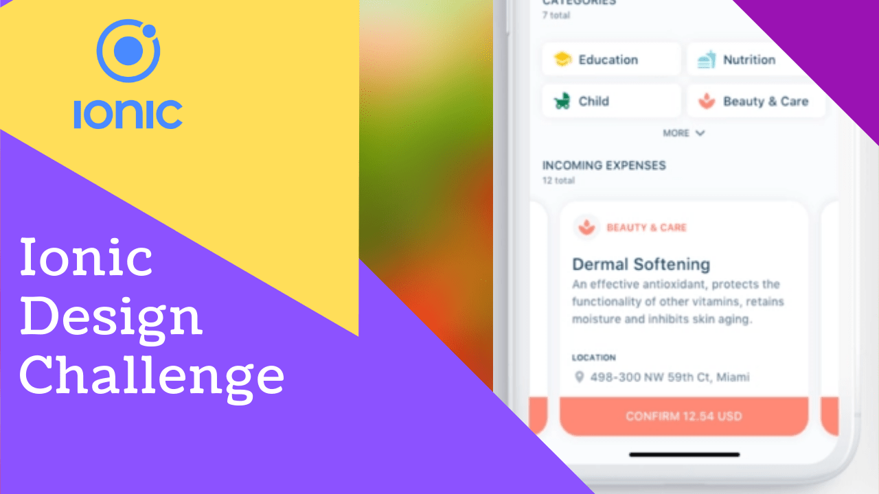 Ionic UI Design Challenge Expenses [Screencast
