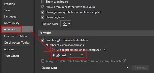 Fix “Excel Ran Out Of Resources While Attempting To Calculate” Error