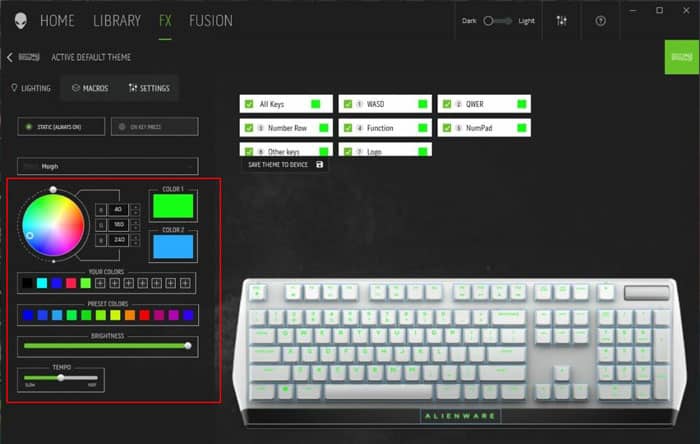 How To Change Color On Keyboard