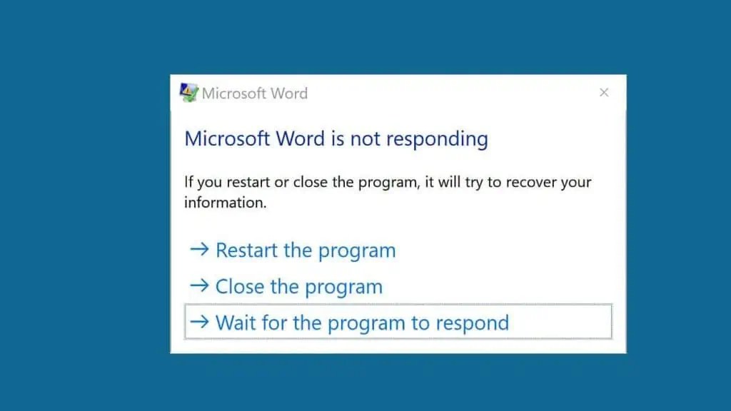 Word Not Responding? Here’s How To Fix It Tech News Today