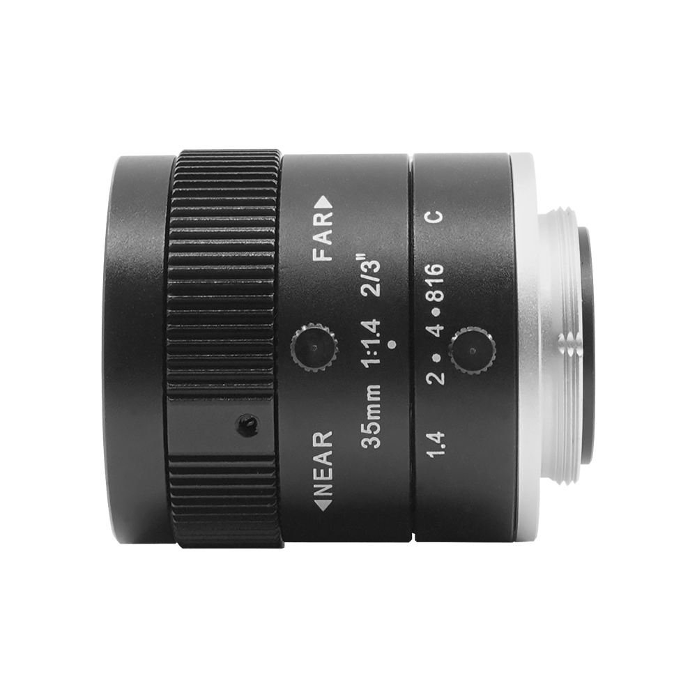 CMount Lens 35mm Fixed Focal Length Aperture Range From F1.4 Close