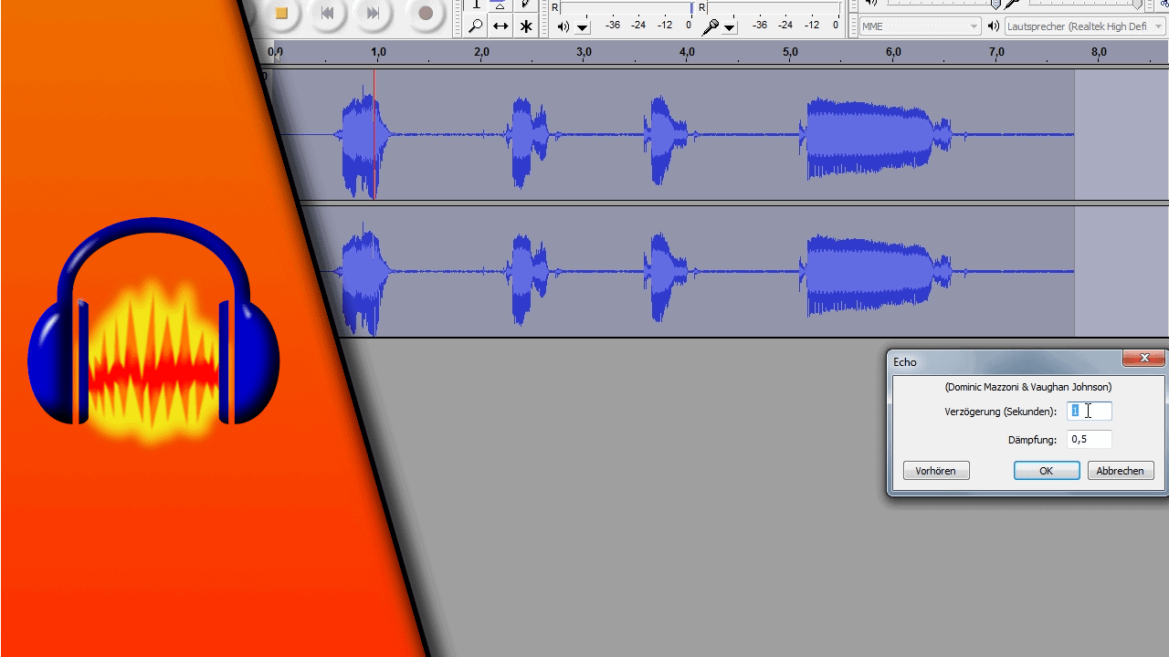 In Audacity Echo erzeugen Tutorial Technikshavo