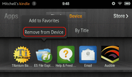 Kindle Fire How to Uninstall Apps